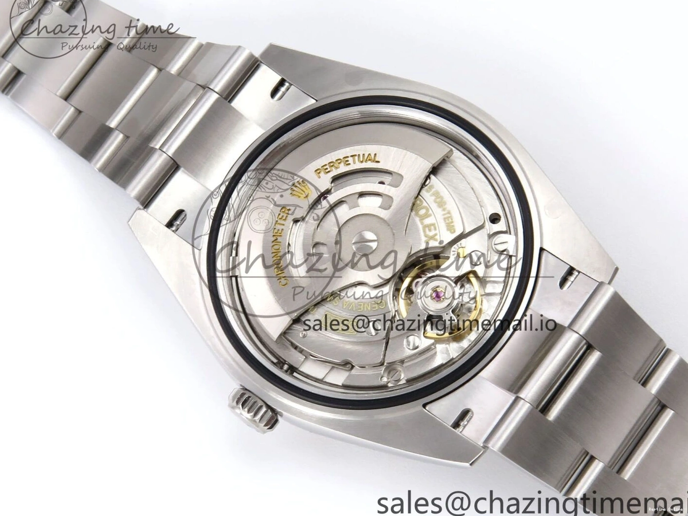 0509 GoodFit DateJust 41 126334 EWEF Best Edition Gray Dial Green Roman on Oyster Bracelet A 1054